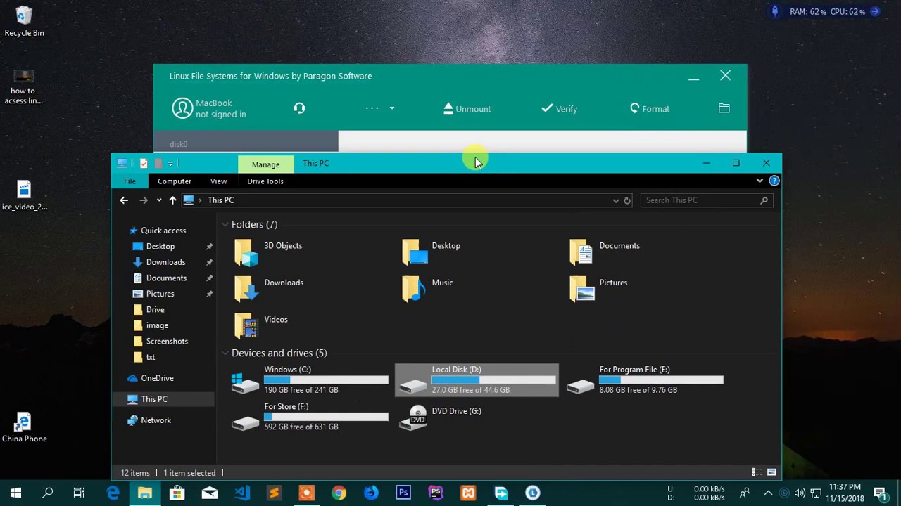 how to access linux partition from windows with Ext2Fsd | About Tech BD
