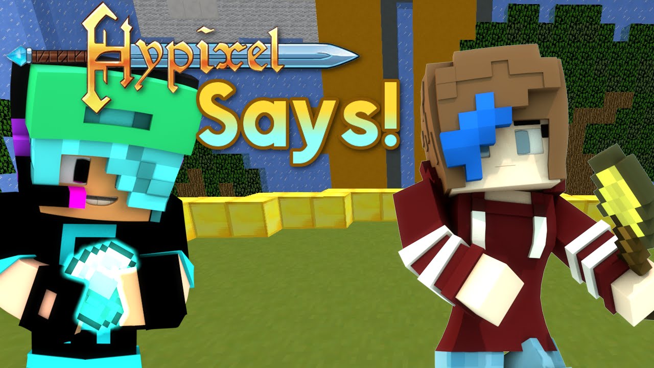 MINECRAFT HYPIXEL SAYS | NEW GAME | GAMER CHAD & RADIOJH GAMES