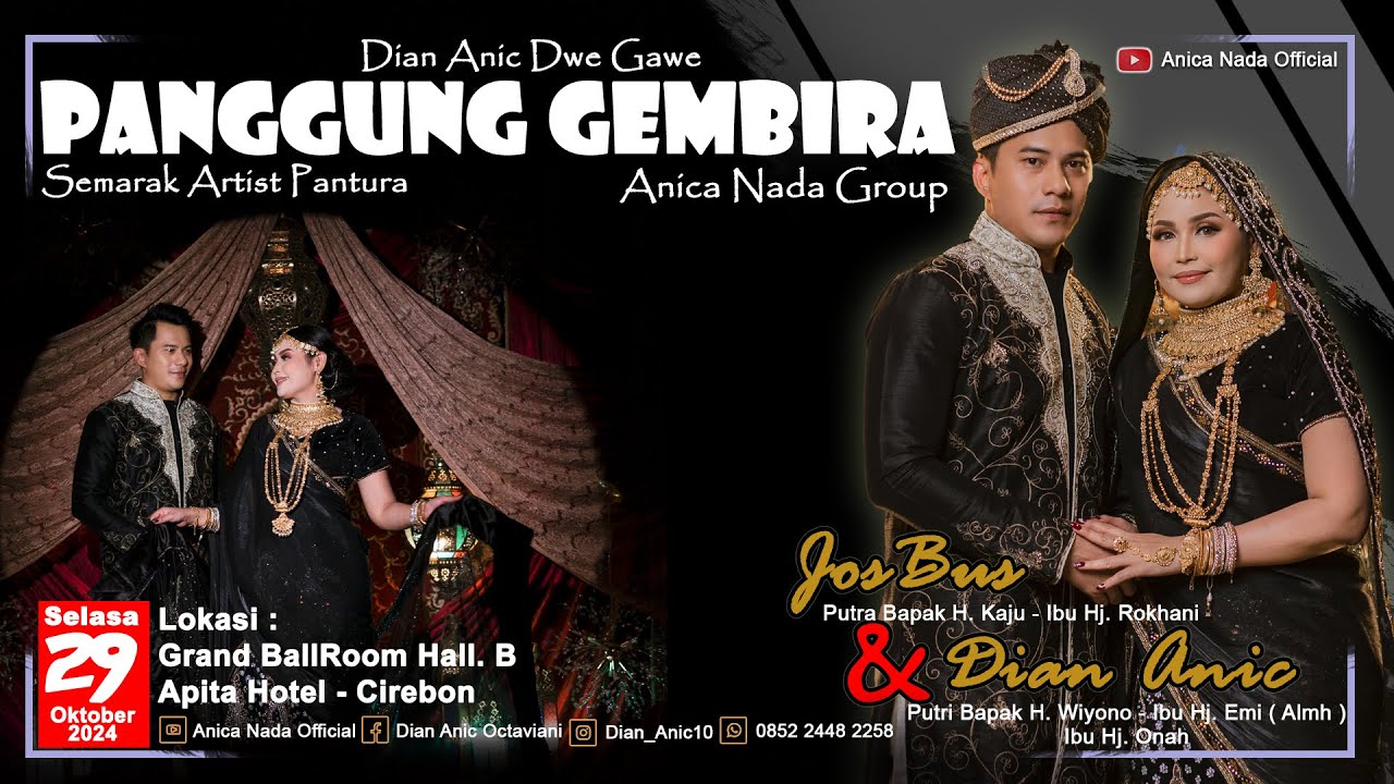 🔴LIVE ANICA NADA ( DIAN ANIC DUE GAWE ) 29 OKTOBER 2024 | GRAND BALLROOM HALL. B APITA HOTEL CIREBON