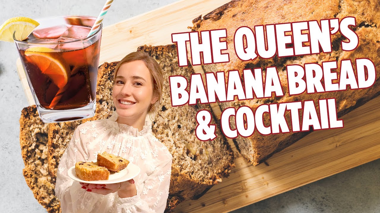 The Queen's Banana Bread and Cocktail | Banana Bread Recipe | We Tried It
