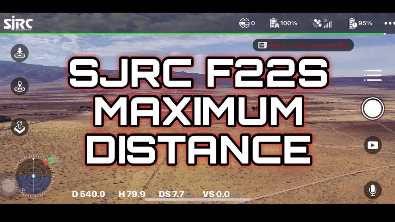 Тест на максимальную дальность SJRC F22S