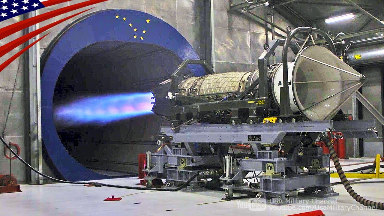 F-22 Raptor Jet Engine Test at Full Afterburner