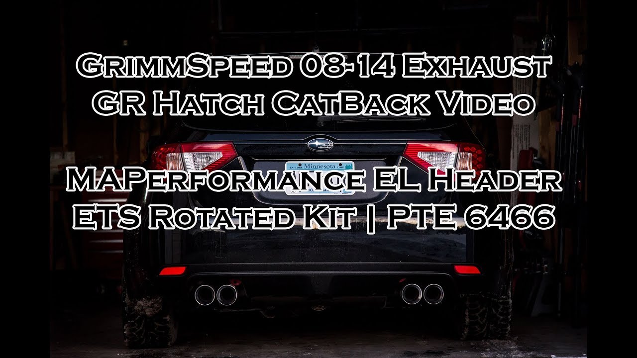 GrimmSpeed Subaru 08-14 Catback Exhaust  | GR Hatchback