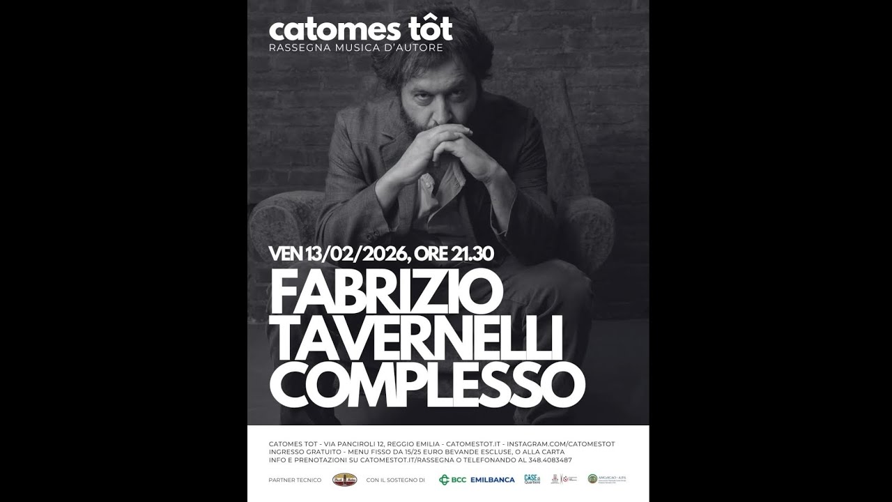 Fabrizio Tavernelli Complesso @ Catomes Tôt RE 13.02.26