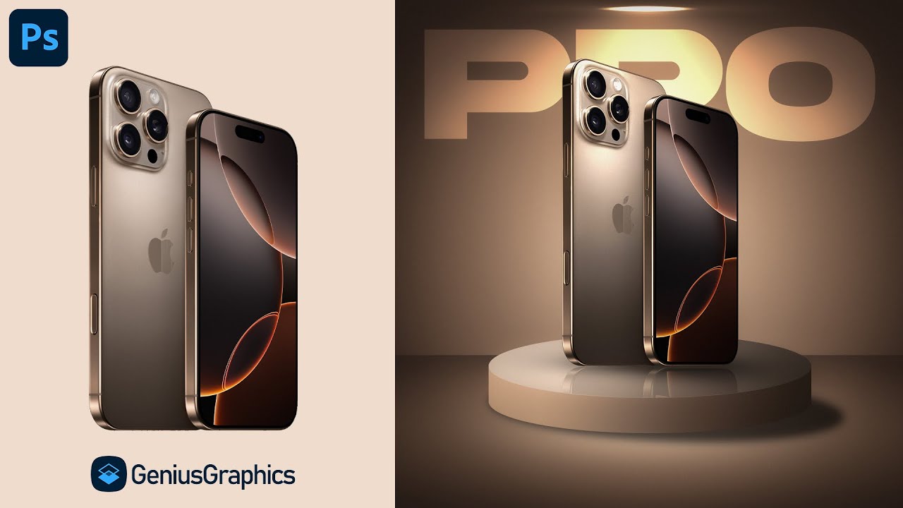 Product Manipulation in Photoshop | iPhone 16 PRO