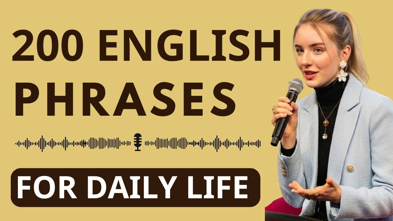 200 English Phrases for Daily Life | Improve Your Speaking Fast