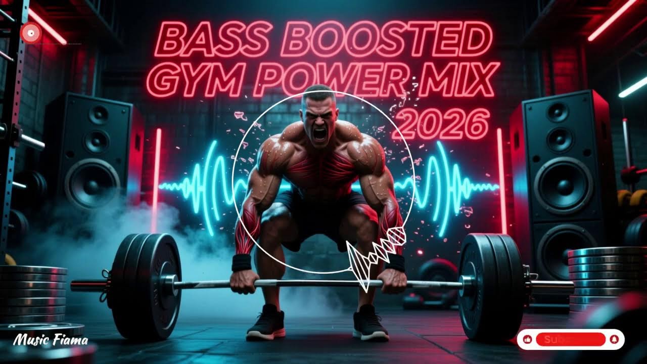 FITNESS WORKOUT MUSIC 💪 Bass Boosted Gym Power Mix 2026 | Nonstop Hardstyle & EDM for Max Lifts