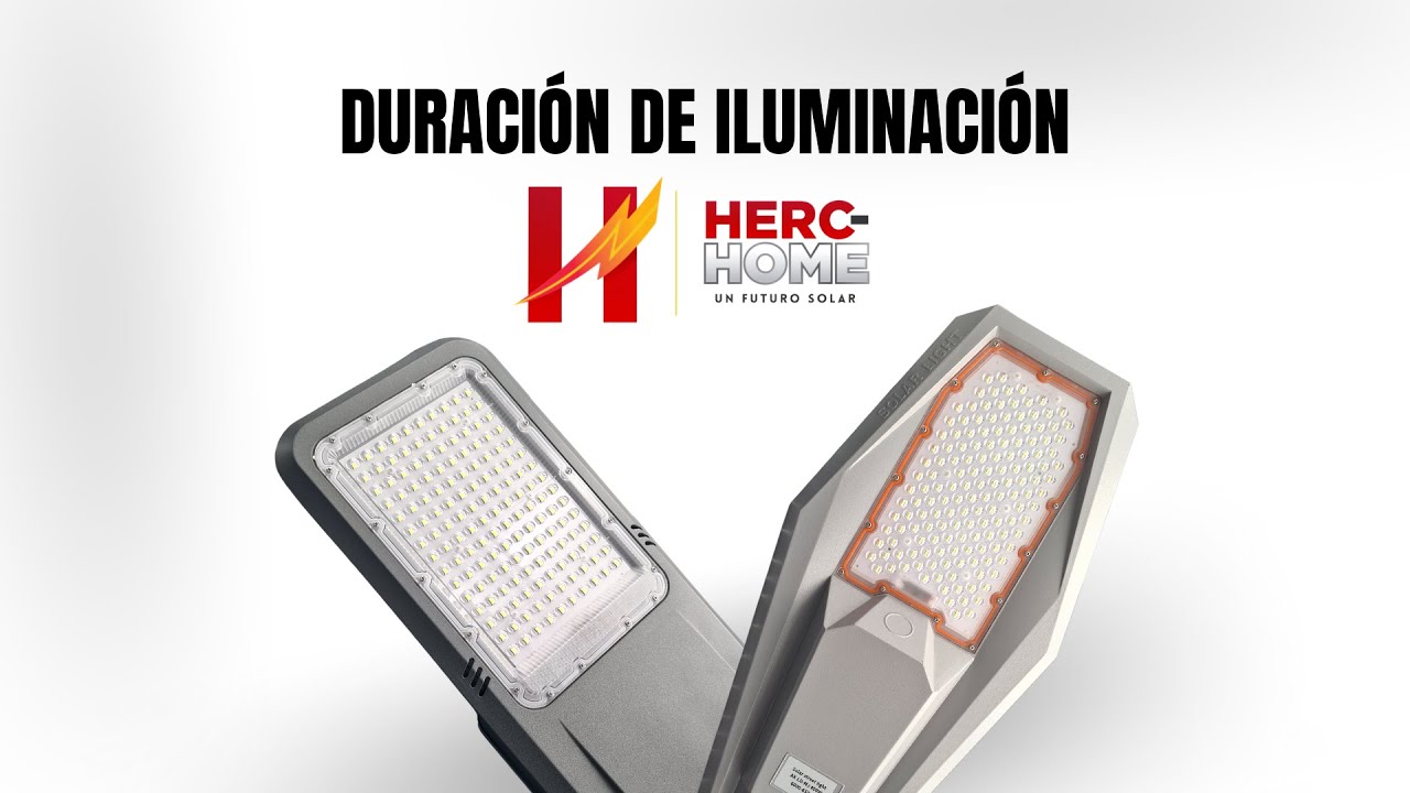 ¿Cuánto dura una lámpara solar encendida? ☀️ | HercHome Iluminación LED Solar