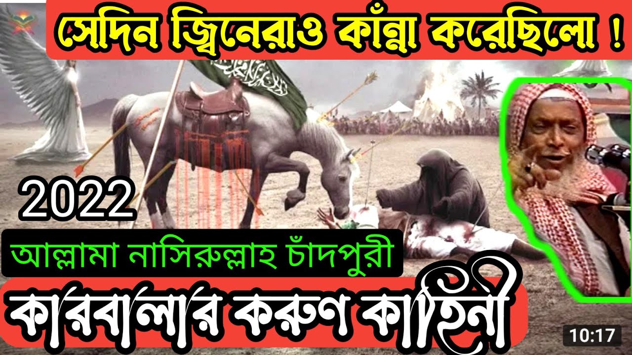 কারবালার কাঁন্নার ওয়াজ || মাওঃ নাসিরুল্লাহ চাঁদপুরী | Waz Nasirullah Chadpuri | নাছিরুল্লাহ চাঁদপুরী