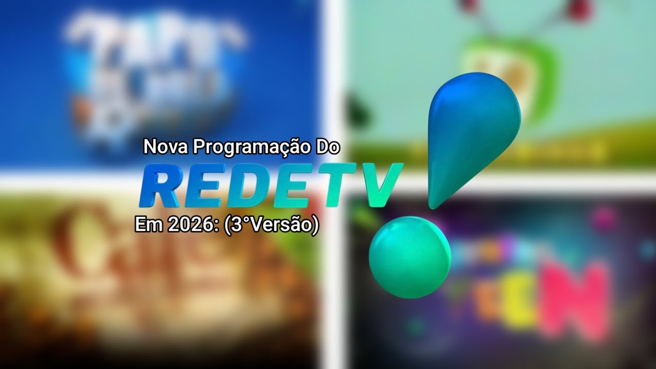 Nova Programa&ccedil;&atilde;o Da RedeTV Em 2026 (SIMULA&Ccedil;&Atilde;O) (3&deg;Vers&atilde;o)