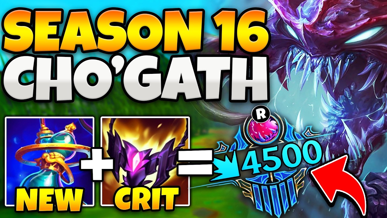 CHO'GATH, BUT I CAN EAT YOUR ENTIRE HEALTHBAR WITH ULT! (FULL AP CHO'GATH SEASON 16)