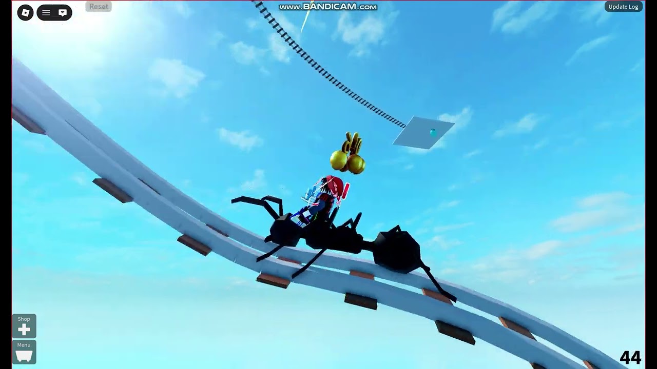 Create a cart ride | Kristopher drop the Ant off the high place (roblox)