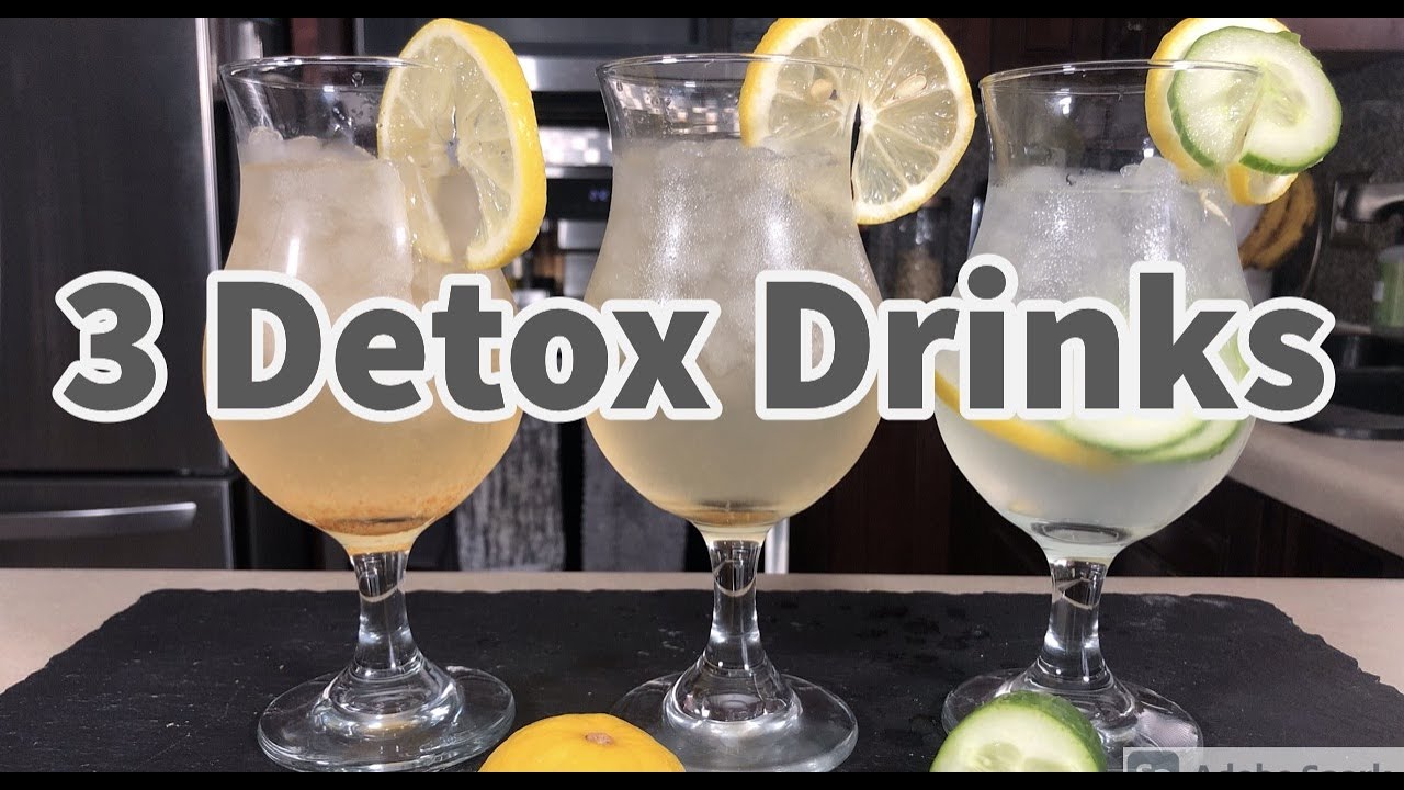 Healthy Detox Drinks ~ Easy Homemade Detox Drink ~ 3 Detox Drinks ~ One Hot Bite
