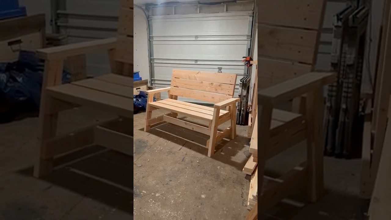 Build a 2x4 Firepit Bench with my FREE PLANS!