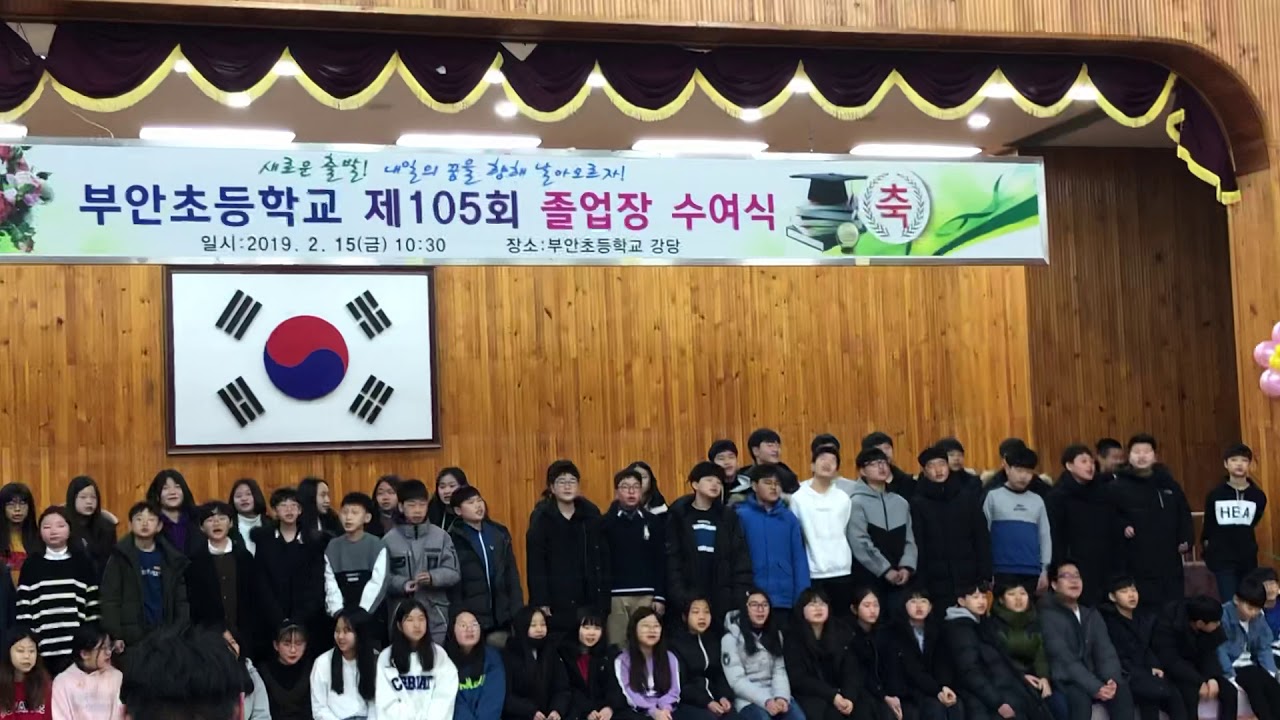 2019 부안초졸업식