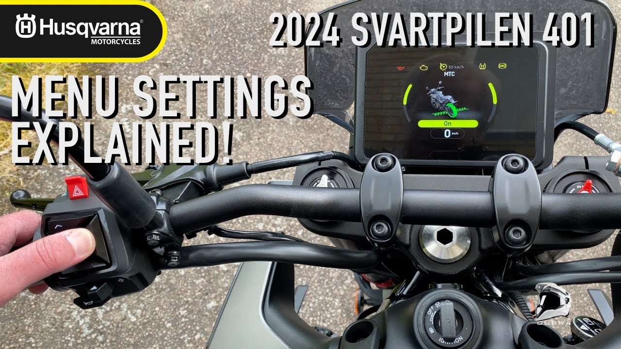 2024-2025 Husqvarna Svartpilen 401 - TFT Menu Settings Explained