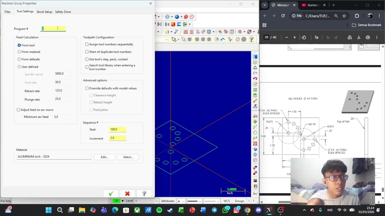 MASTERCAM MILL LESSON 3B