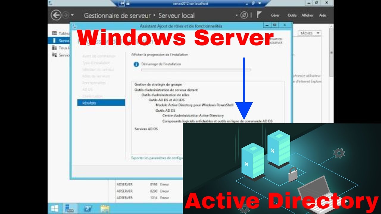 ad ds server role /déployer l'Active Directory Domain Service sous Windows Server