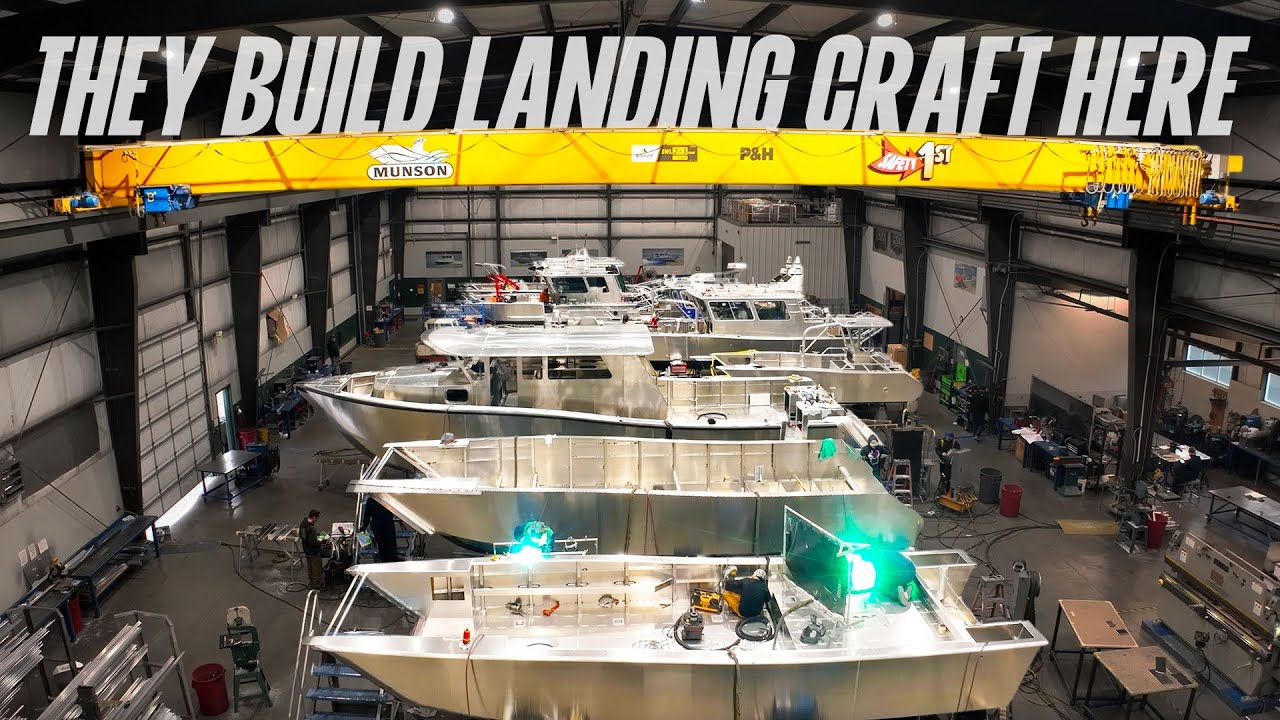Inside the ADVANCED Boat Building Factory at Munson Boats
