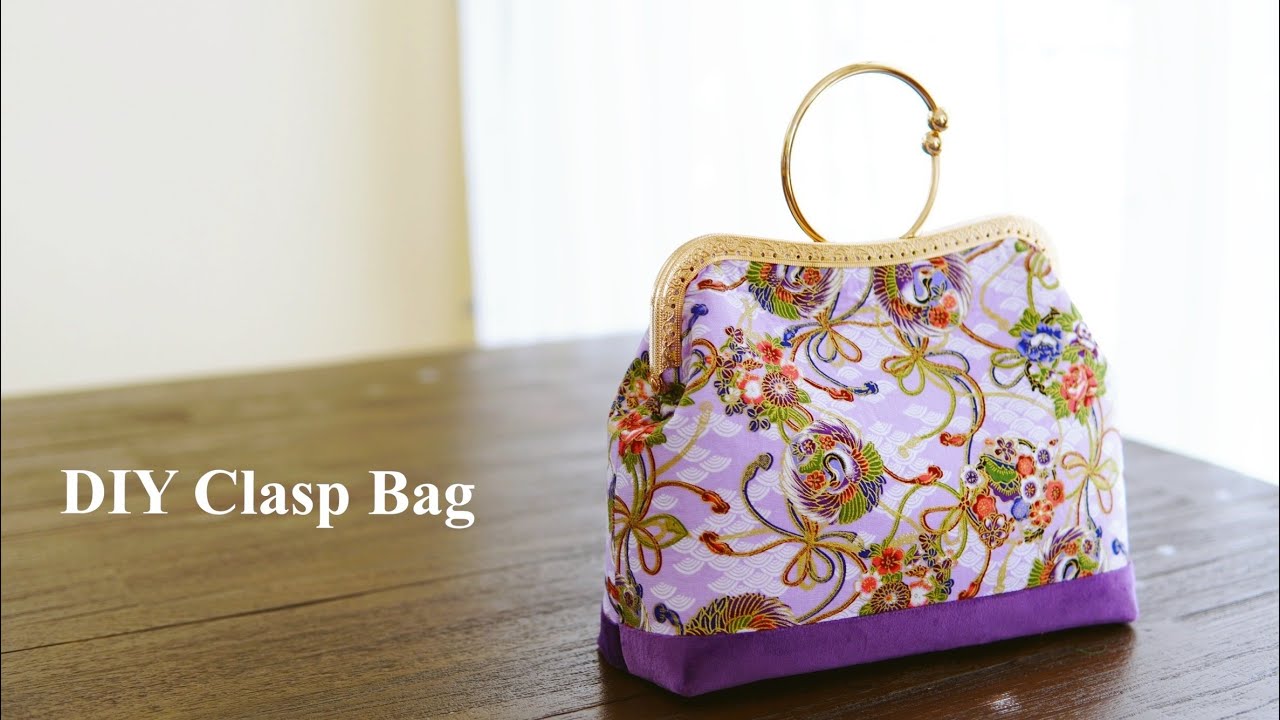 DIY Clasp Frame Bag | Metal Clasp Frame Purse/Bag with Stiff Bottom