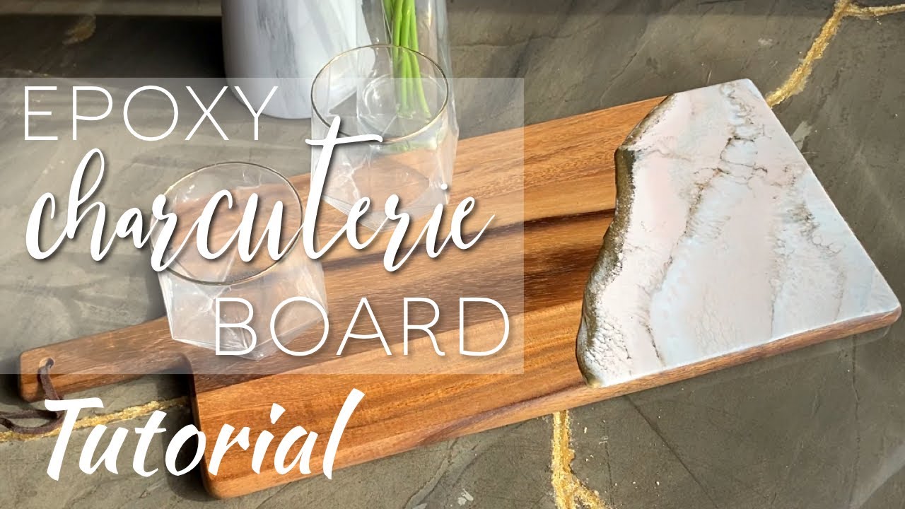 ROSE TONES EPOXY RESIN CHARCUTERIE BOARD TUTORIAL!