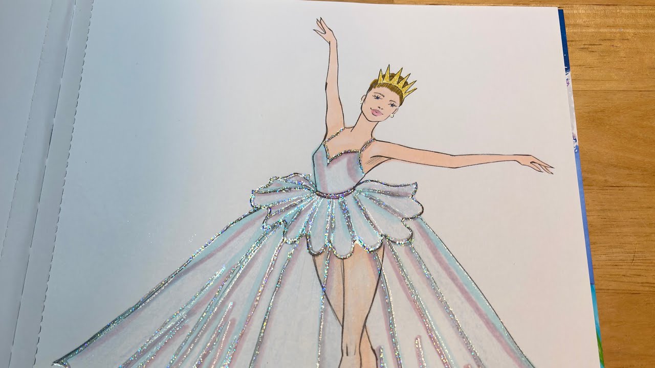 Come colour with me! | colouring in Modern Fashion Illustration by @HNicholsIllustration 