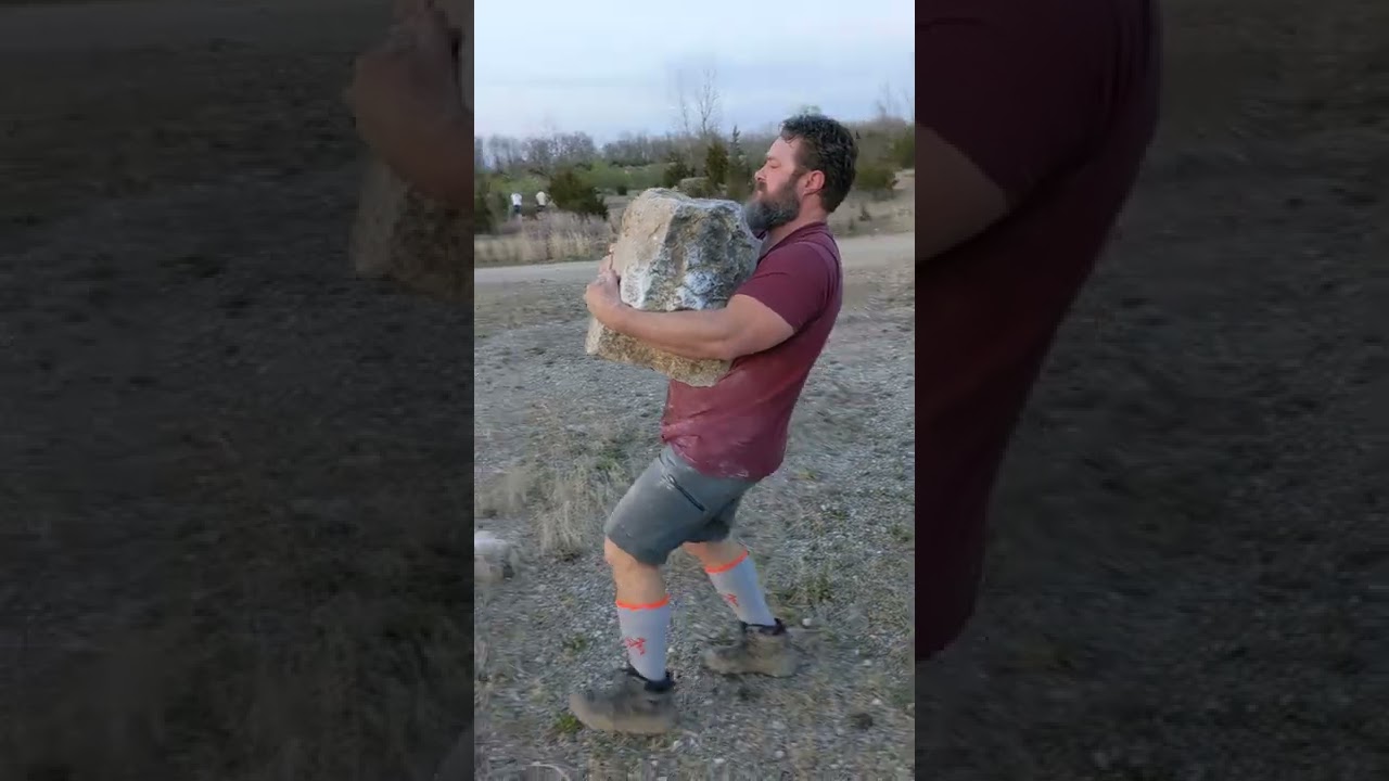 Mark Carpenter Natural Stone Carry At Oakes Quarry Park Just Before Sunset