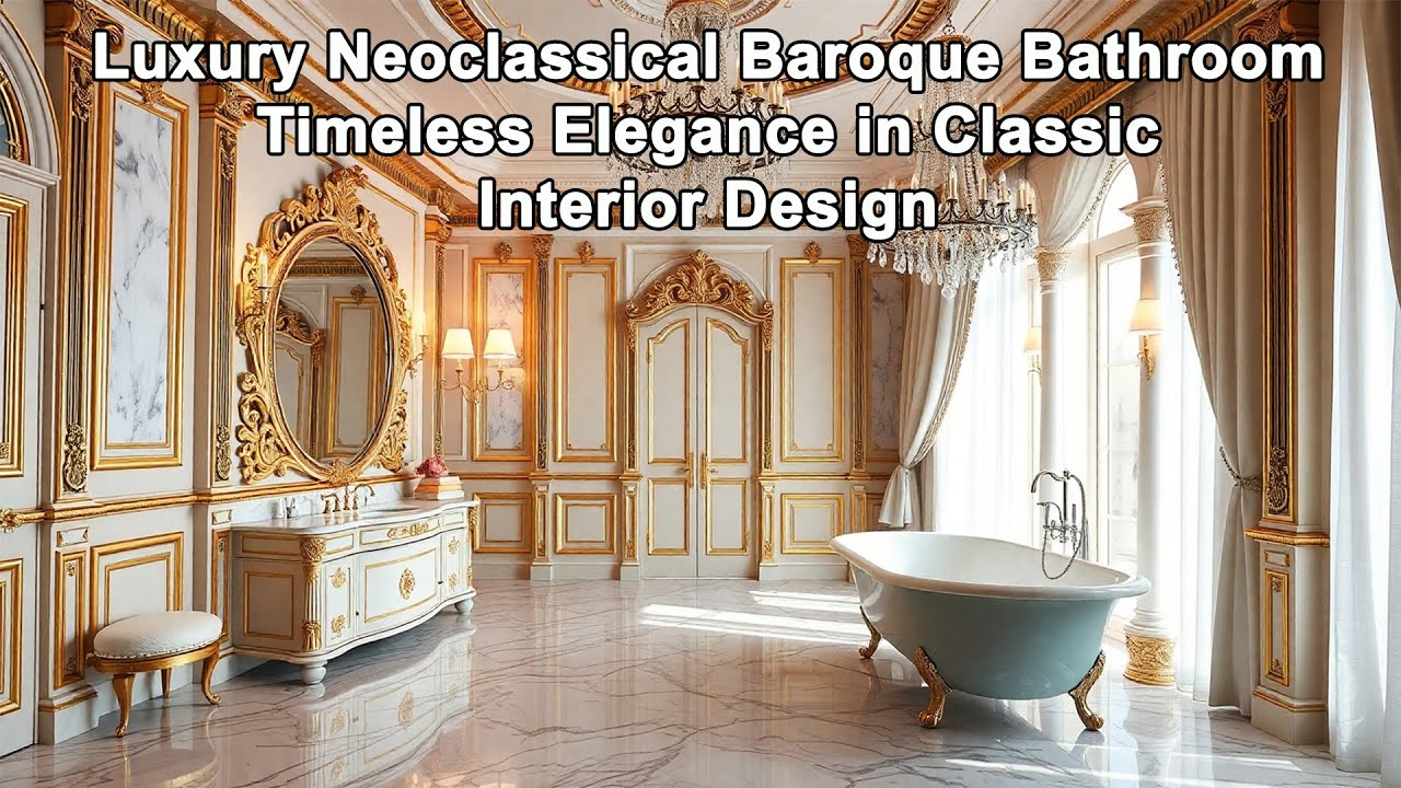 Luxury Neoclassical Baroque Bathroom &ndash; Timeless Elegance in Classic Interior Design
