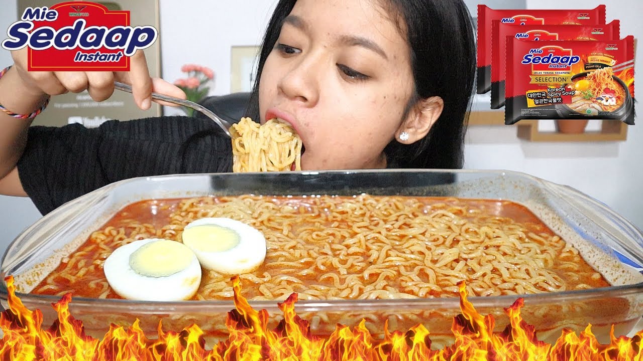 MUKBANG MIE SEDAAP KOREAN SPICY SOUP