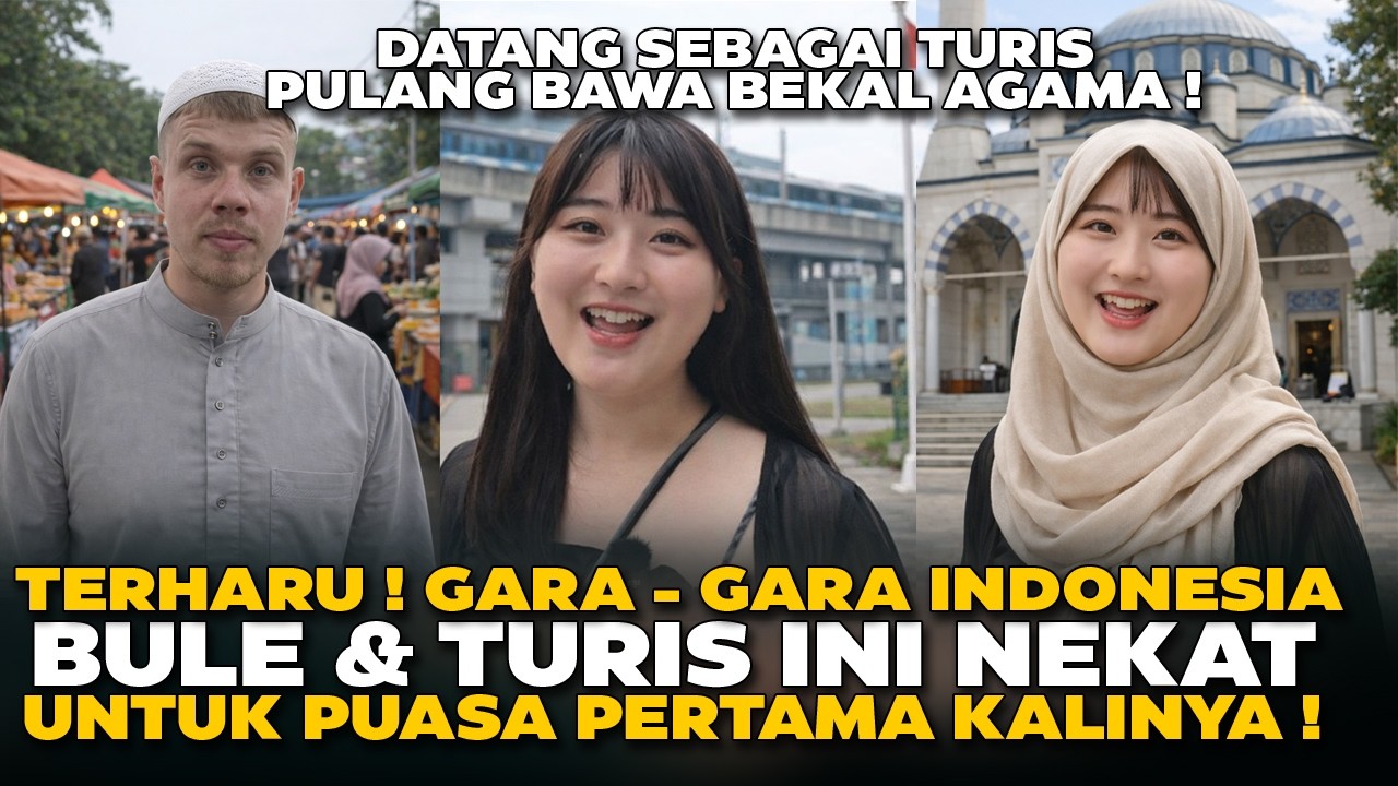 TERHARU😢! Gara-Gara Indonesia, Bule Ini Nekat Ikut Puasa untuk Pertama Kalinya