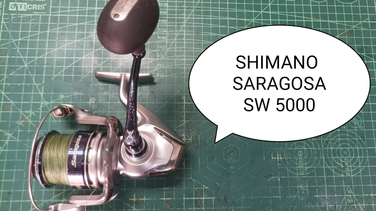 CARRETE O REEL DE PESCA SHIMANO SARAGOSA 5000 SW ANTIRETROCESO AVERIADO