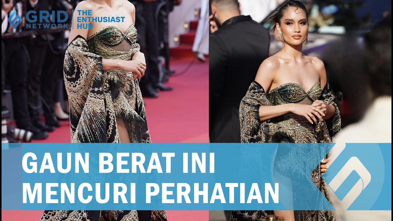 Tampilan Cinta Laura di Red Carpet Cannes Film Festival Kenakan Gaun Seberat 30 Kg
