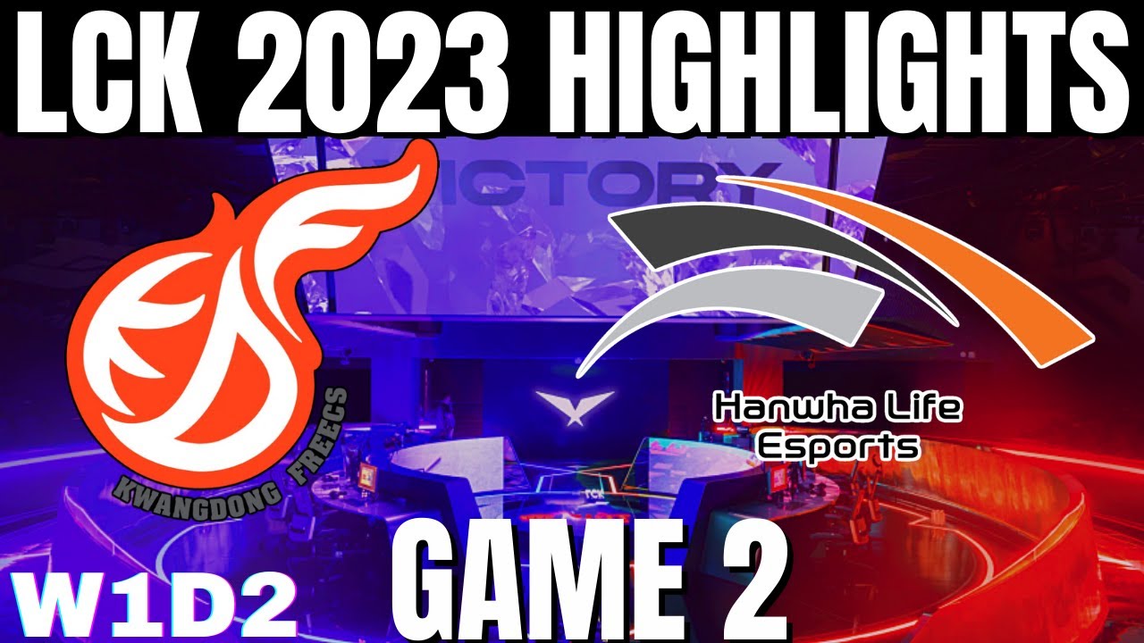 KDF vs HLE Highlights Game 2 | LCK Spring 2023 W1D2 Kwangdong Freecs vs Hanwha Life Esports
