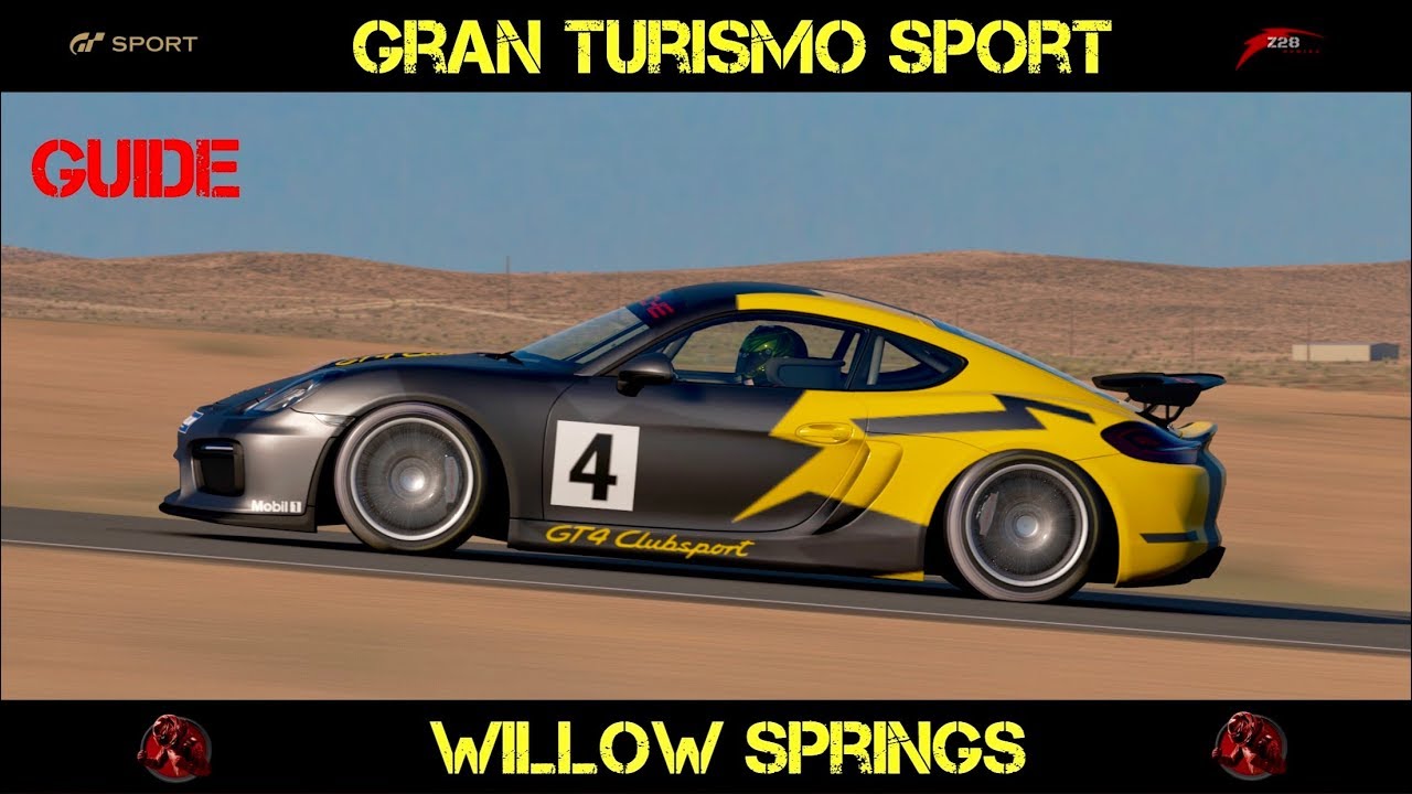GT Sport - Willow Springs (GUIDE For Faster Lap Times)