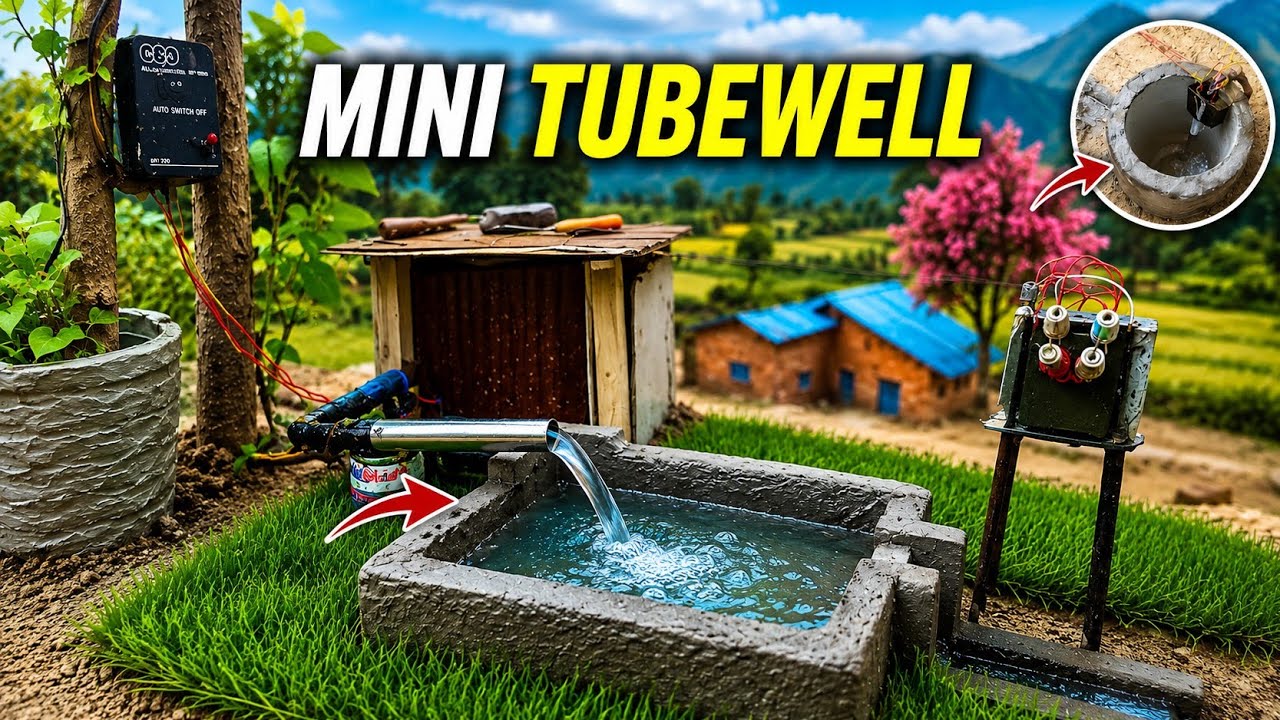 Making a Real Working Tubewell for My Mini Village #viral #mini #trending 