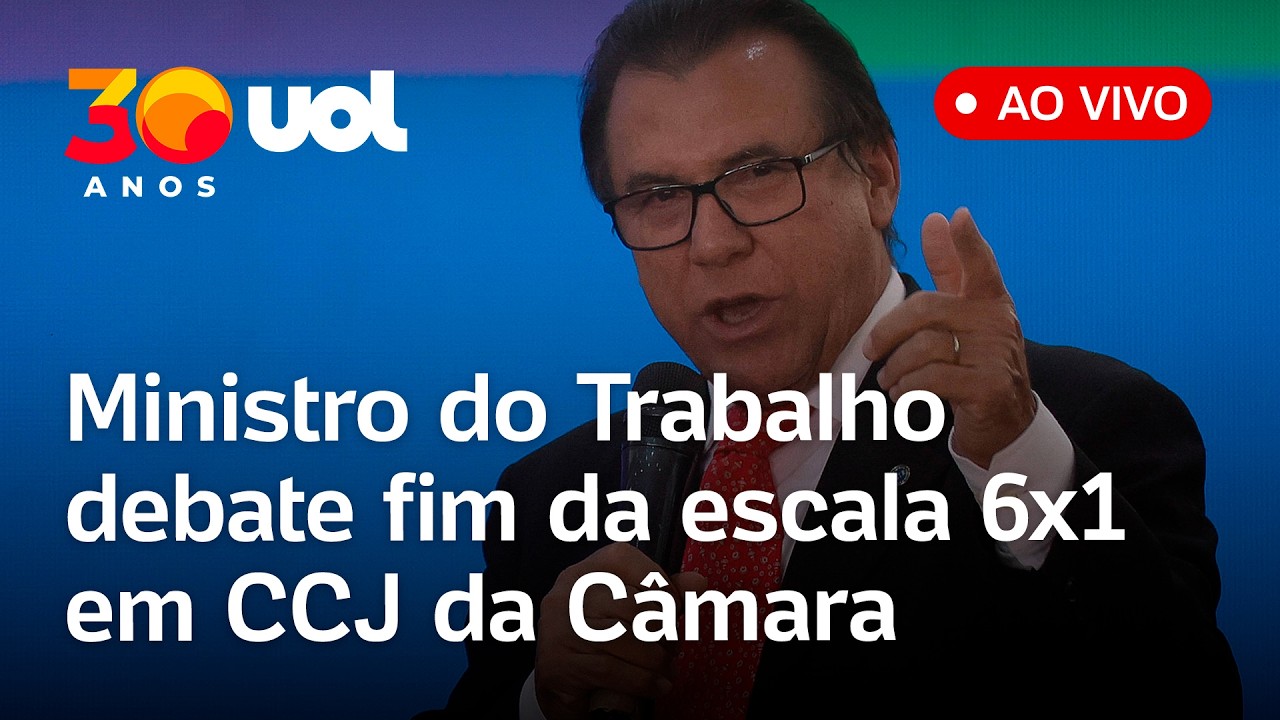Fim da escala 6x1: Ministro do Trabalho debate projeto de lei em CCJ da Câmara; veja ao vivo