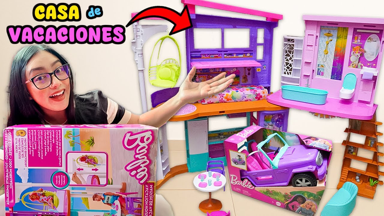 ABRO y DECORO la CASA DE VACACIONES de BARBIE | Daailum