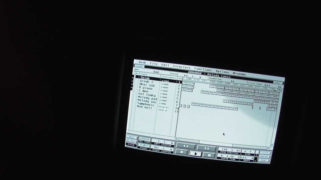 Atari st - Akai s1000 - Hardcore Jungle Remix