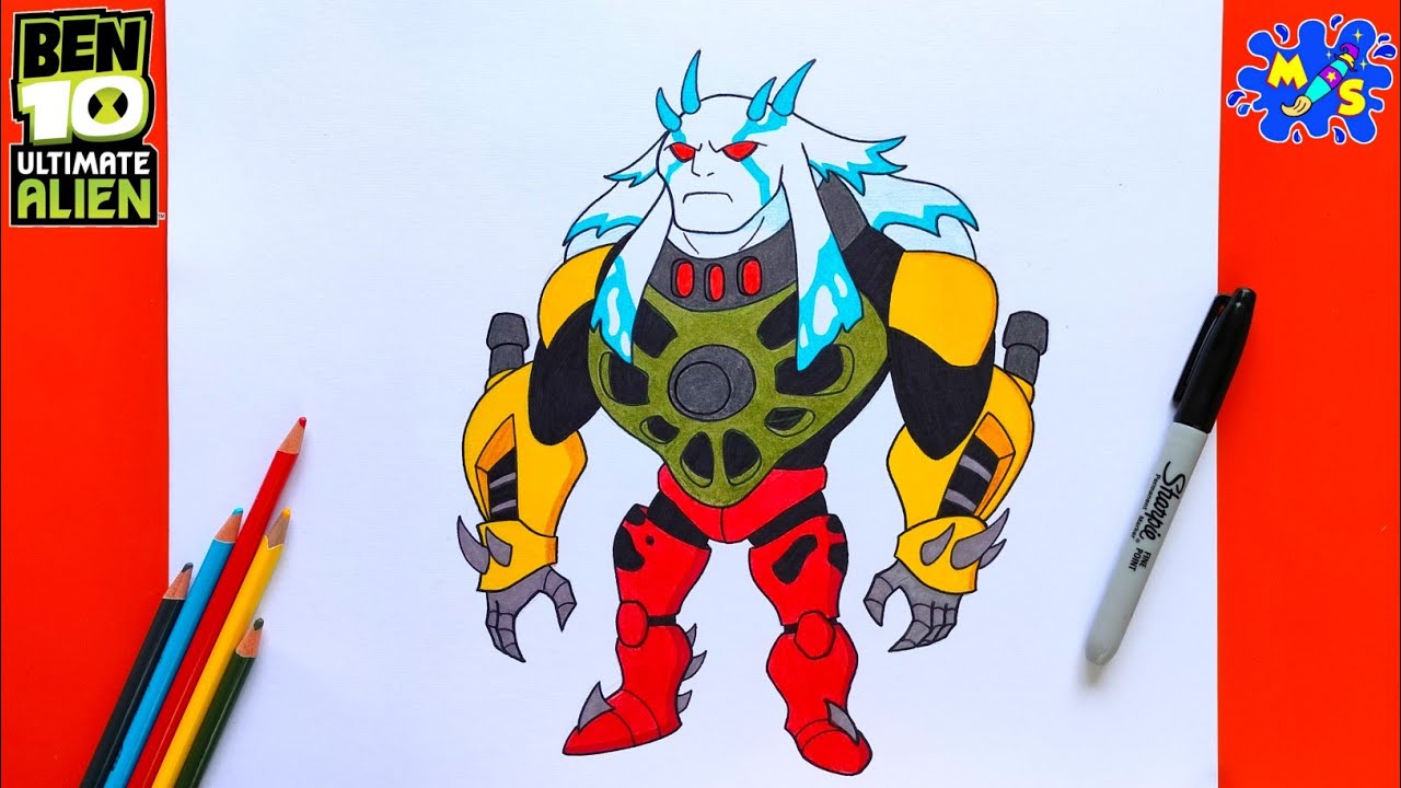 How to Draw Ultimate Aggregor from Ben 10 Ultimate Alien