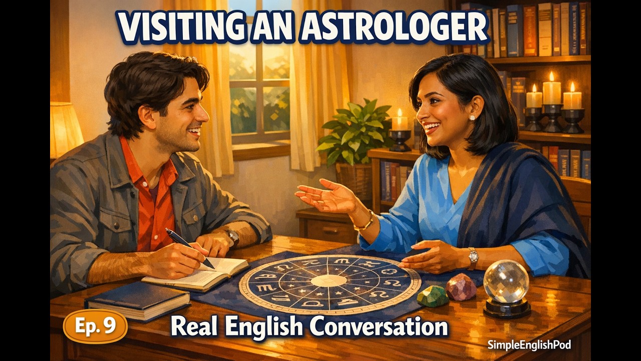Speak Fluent English in Any Conversation — Astrologer Visit | SimpleEnglishPod