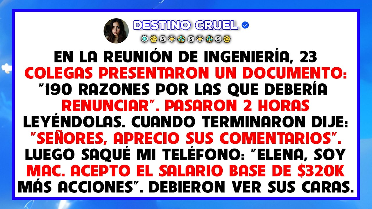 Me dieron 190 razones para despedirme, así que llamé a mi nuevo trabajo de $320K