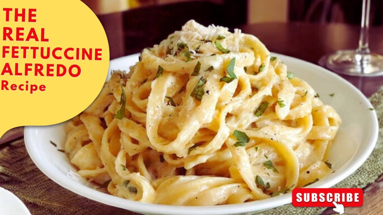 The Real Fettuccine Alfredo (only 3 ingredients)