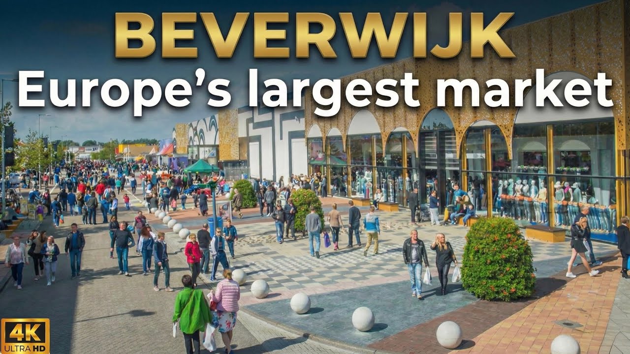 Multicultural  International Market in the Europe | 4K |