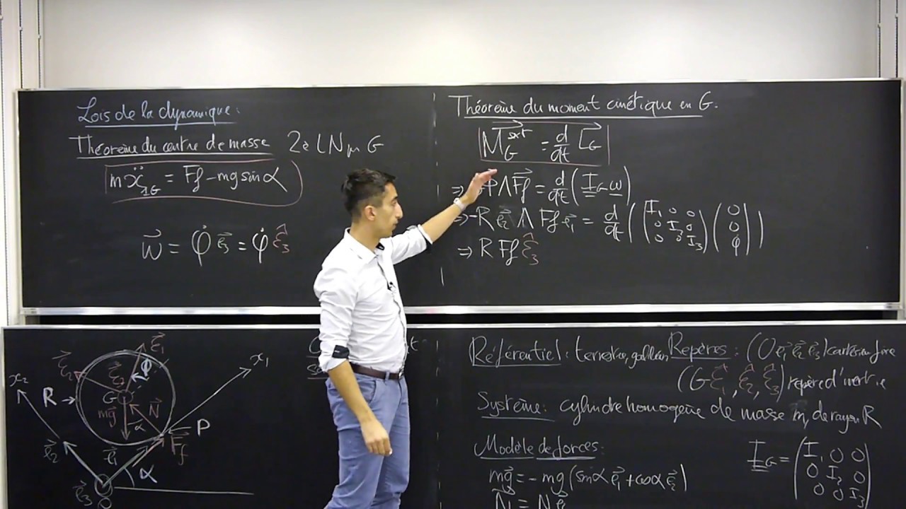 Solide indéformable: cylindre roulant sans glisser 26/26