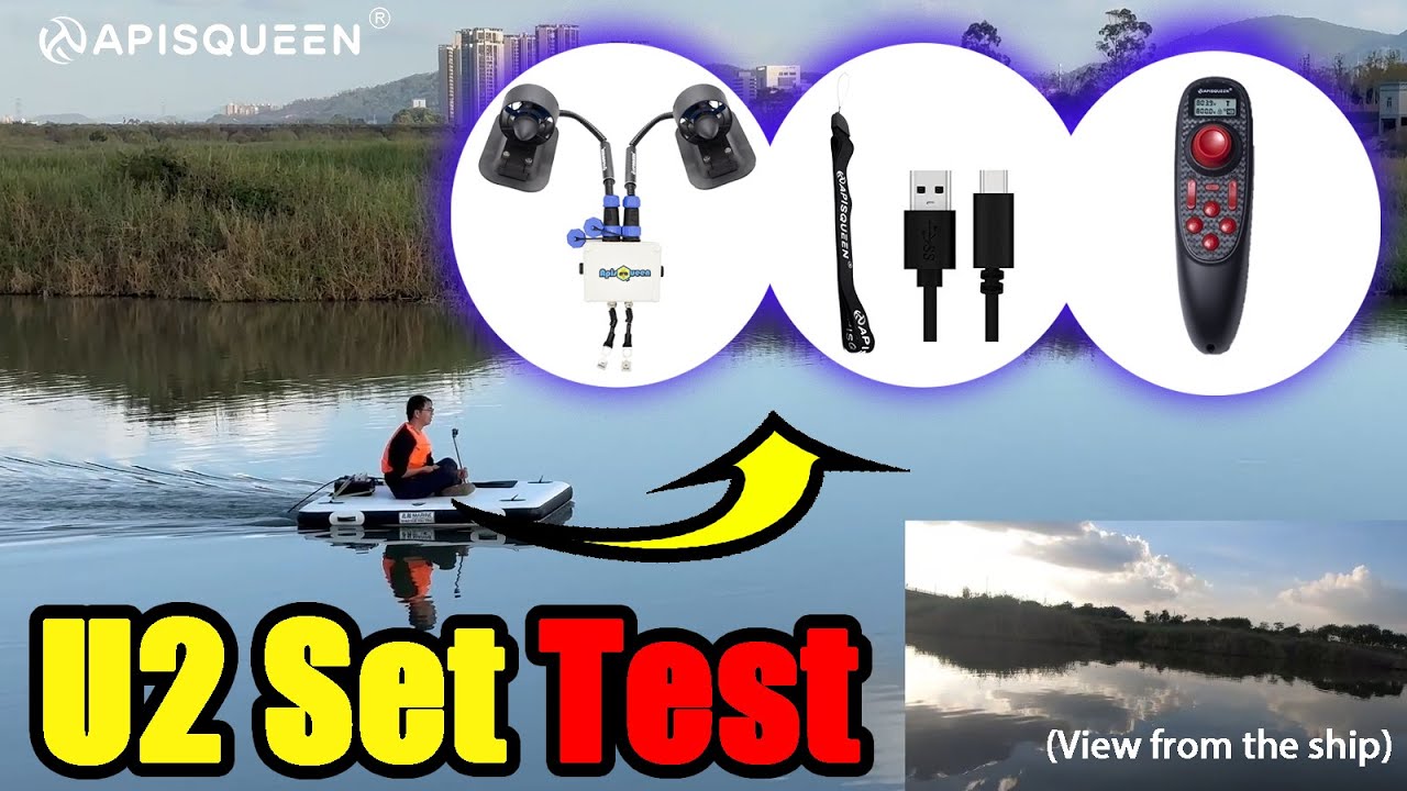 APISQUEEN U2 underwater thruster set, installation and underwater testing