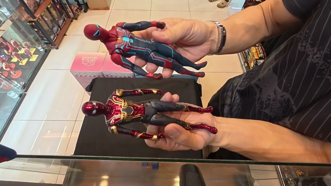 Iron Spider Avengers Infinity War from ZD Toys and comparing All Spiderman figures of ZD Toys