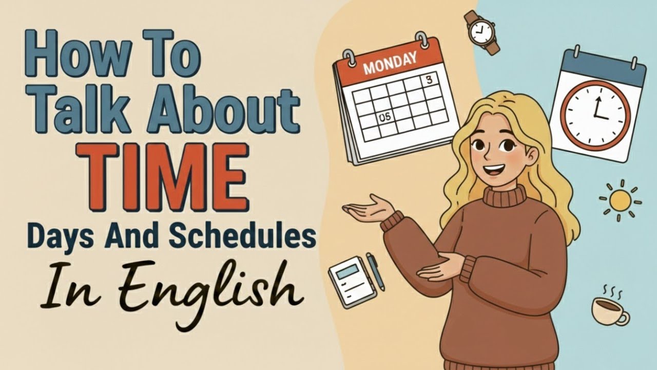 How To Talk About Time | Days And Schedules In English | Easy Practice