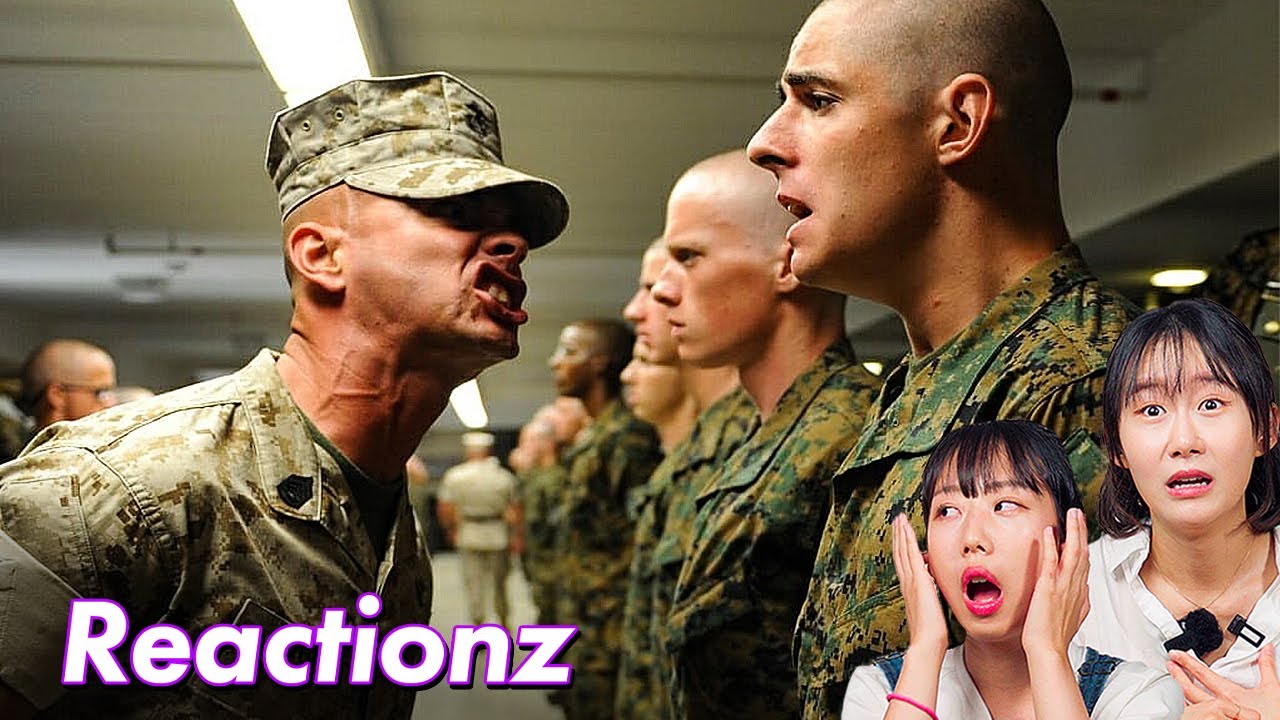 Korean Girls React To U.S. Corps Training | 𝙊𝙎𝙎𝘾