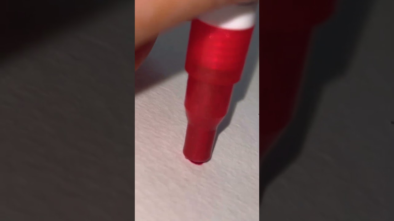 Red marker &hearts;️#markers#shorts#2024#art#youtubeshorts