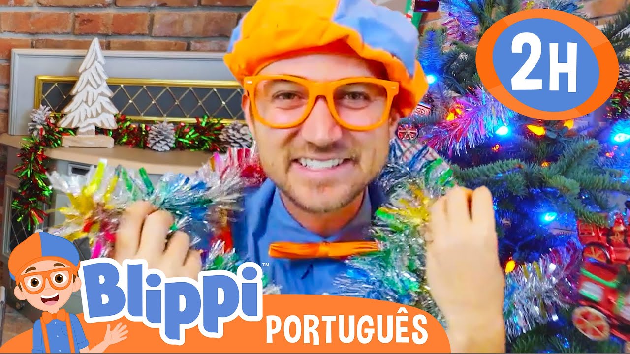 Blippi Decora a &Aacute;rvore de Natal! | 2 HORAS DO BLIPPI NATAL! | V&iacute;deos Educativos para Crian&ccedil;as